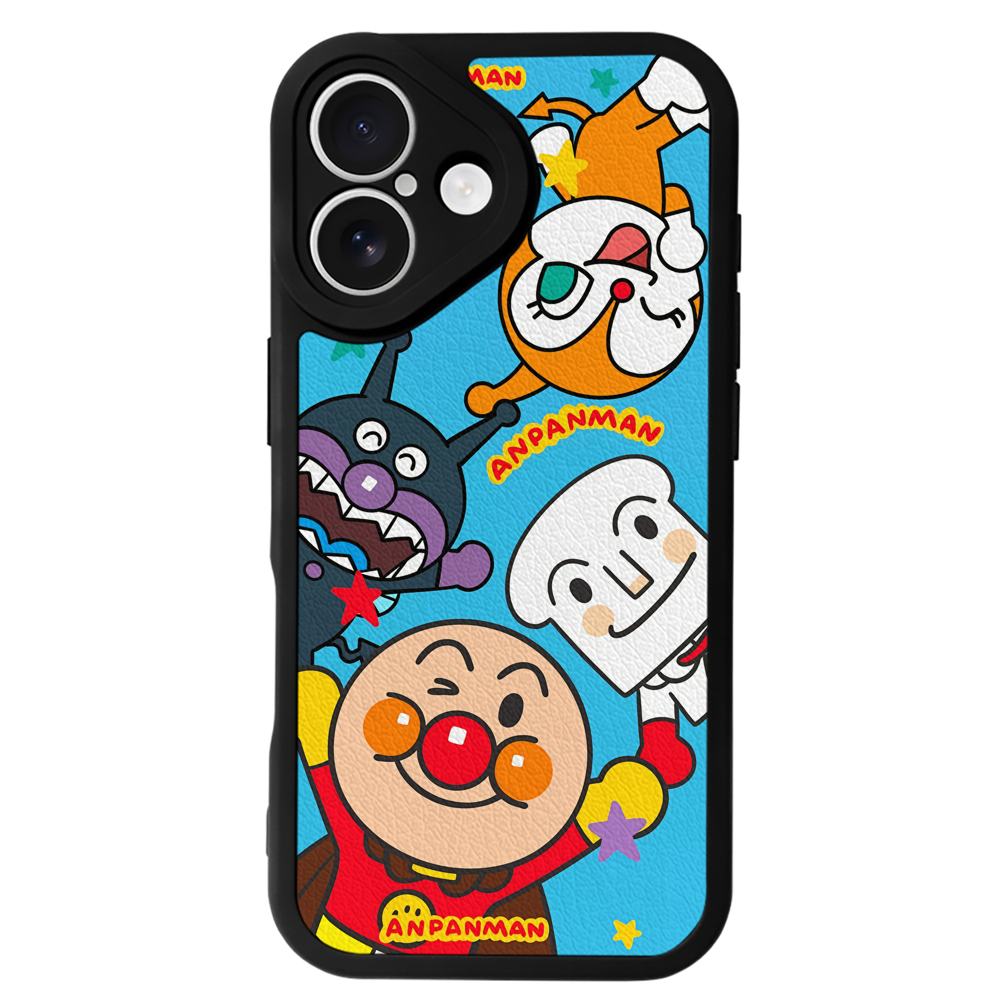 （画像用） アンパンマン Anpanman 【iPhone 16シリーズ対応】シリコンスマホケース（レザー調） 材質：シリコン